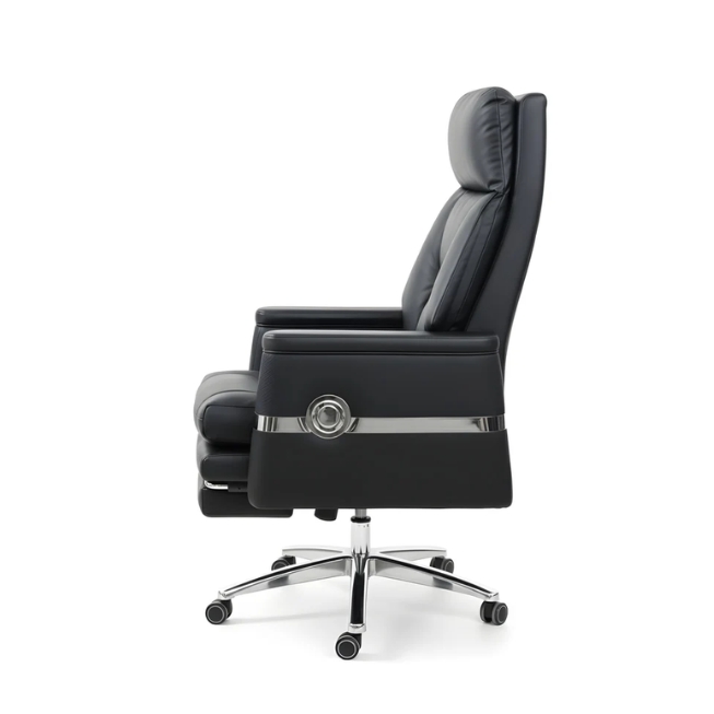 Ghế giám đốc màu đen ngả lưng thư giãn kèm gác chân: SG - 3806 - $hienthicat